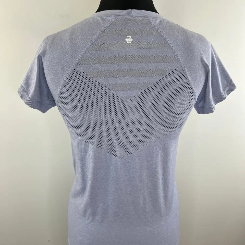 Z by Zella Purple Perfume S Move Thru Short Sleeve Seamless T-Shirt Yoga Size M